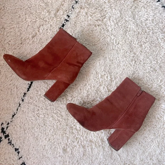 Urban Outfitters burnt orange suede boots